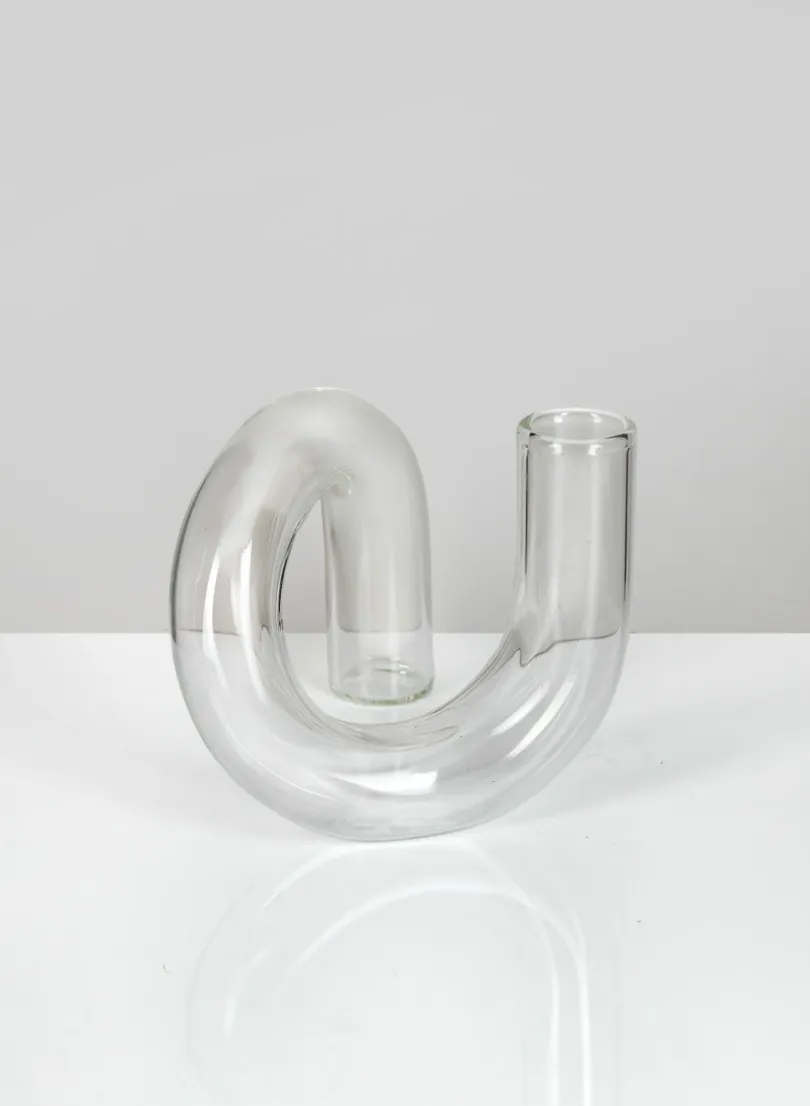 4.5in Tall Serpent Bud Glass Vase