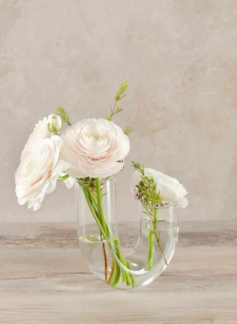 6.5in Tall Serpent Glass Vase
