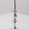 25.75in Tall Silver Metal Candelabra