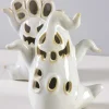5.25in Tall Spooky Porcelain Mini Ghost With LED Light