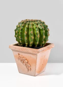 7.75in Tall Square Quadra Olive Pot