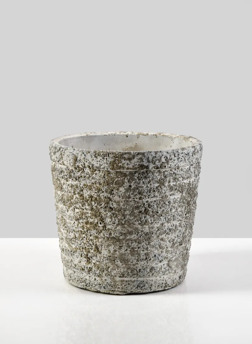 5in Tall Stone Wall Aged Planter