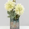 6in Tall Strasbourg Speckled Grey Luster Glass Cylinder