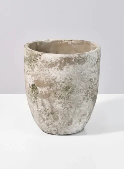 6.25in Tall Sturgeon Moon Aged Cement Planter