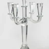 21in Tall Tapered Rectangle Crystal Candelabra