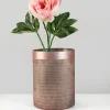 7.75in Tall Tromso Matte Rose Glass Cylinder