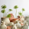 12.25in Tall Tunisian Handmade Hydria Jar with Handles Pot