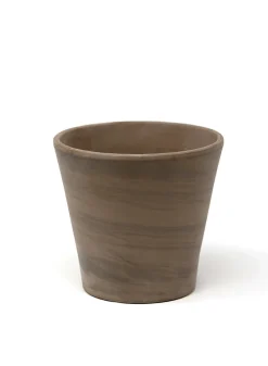 6in Tall Vaso Cono Duo Graphite