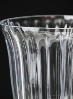 8.5in Tall Versailles Pleated Glass Urn