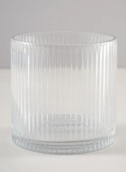 5in Tall Vienna Pleated Glass Cylinder