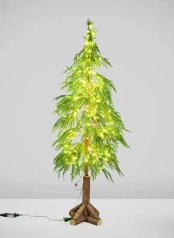 60in Tall Warm White Pre-Lit Christmas Tree (300 Lights)