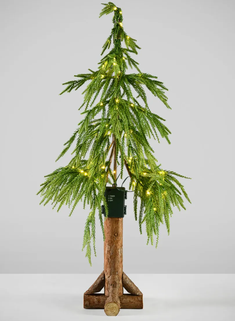 32in Tall Warm White Pre-Lit Christmas Tree (80 Lights)
