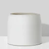 5.25in Tall White Ceramic Potter's Bowl