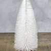 10in Tall White Glittered Tabletop Christmas Tree, Case of 12