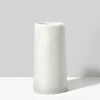 7.25in Tall White Marble Tuscan Column Vase