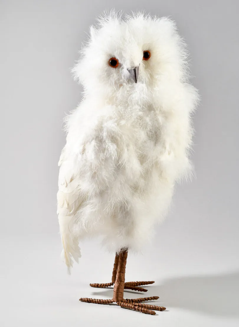 17in Tall White Owl