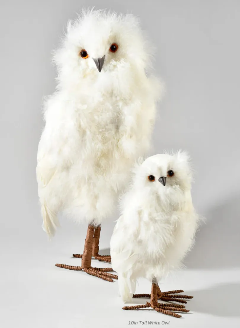 10in Tall White Owl