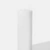 6in Tall White Pillar Candle