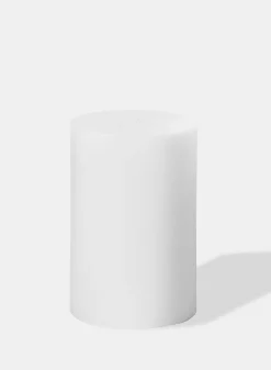 4in Tall White Pillar Candle