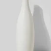 12.5in Tall White Porcelain Bottle Vase
