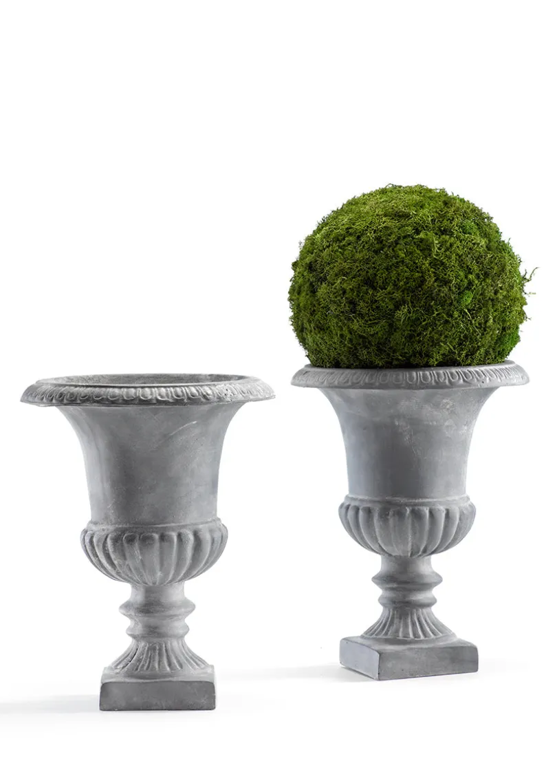 12in Tall Zinc Fiberglass Urn