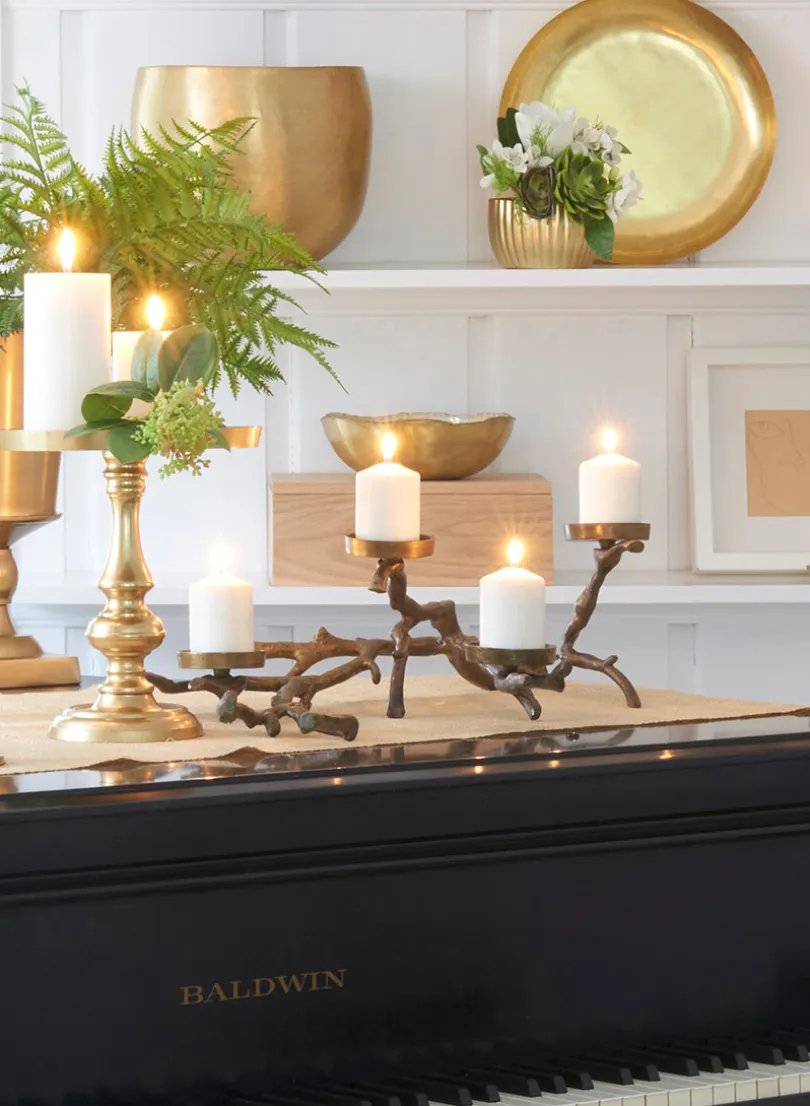 2in White Pillar Candle, Set of 8