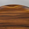12in Wide Akai Dark Walnut Look Ceramic Decorative Plate