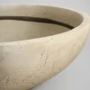 12in Wide Amadora Sand Tone Centerpiece Stoneware Bowl