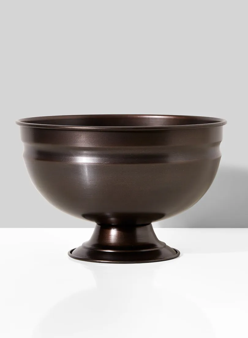 10in Wide Antique Copper Bowl