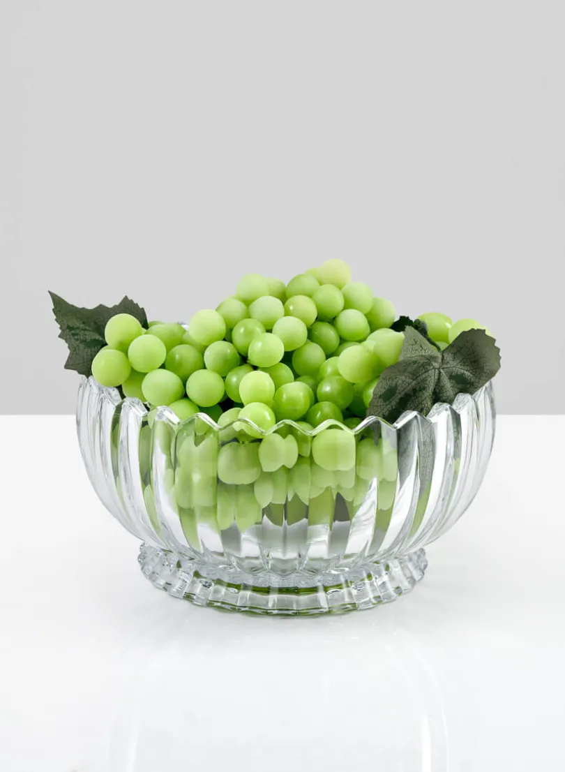 9in Wide Arctic Ice Glass Bowl