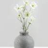 7.5in Wide Arita Aged Cement Deco Vase