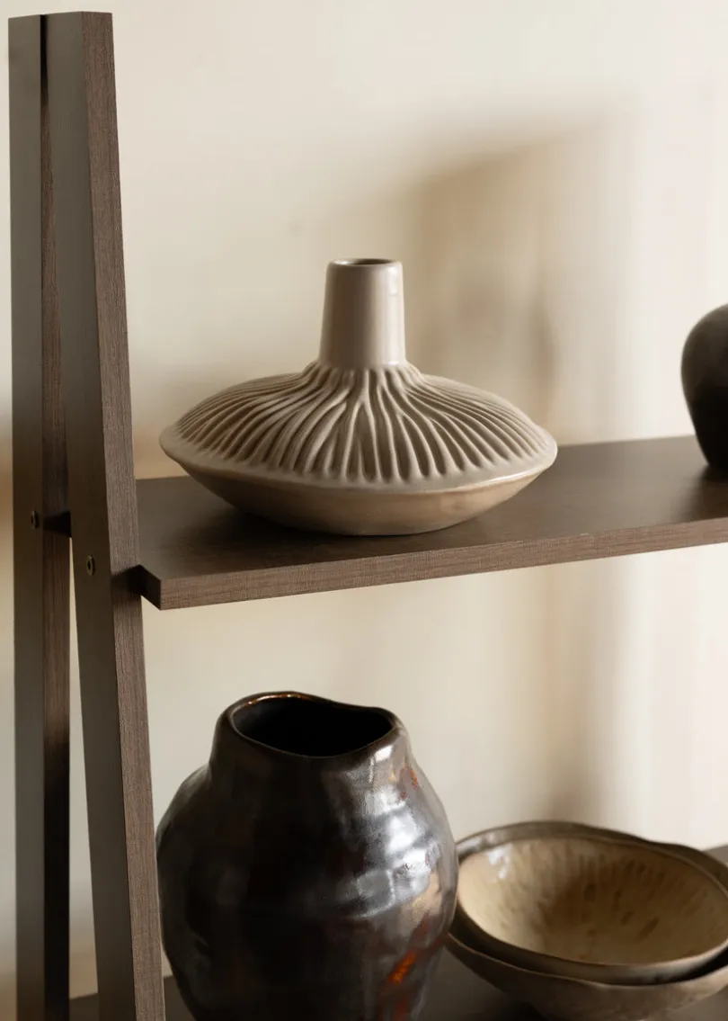 9in Wide Arita Handcrafted Ceramic Deco Vase
