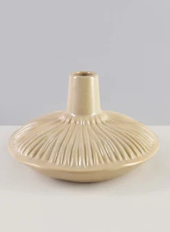 9in Wide Arita Handcrafted Ceramic Deco Vase