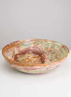 12in Wide Balochistan Giant Green Onyx Bowl