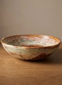 12in Wide Balochistan Giant Green Onyx Bowl