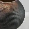 6.5in Wide Bashira Ethnic Aged Clay Fishbowl