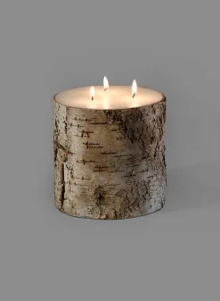 6in Wide Birch Pillar Candle