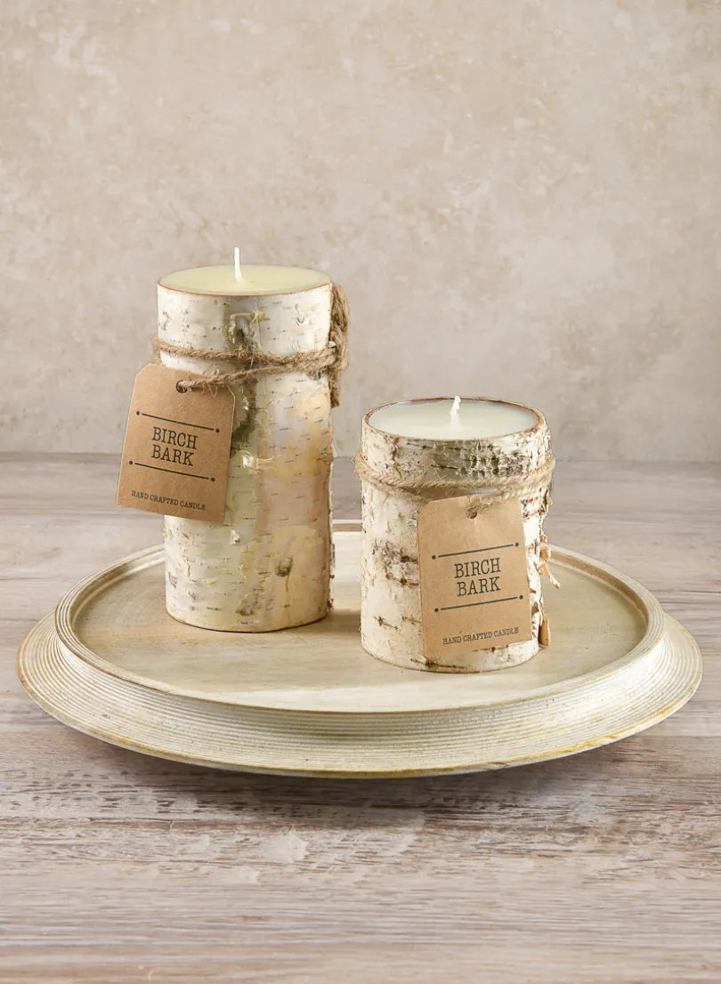 3in Wide Birch Pillar Candle