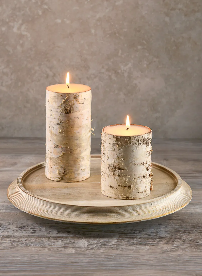 3in Wide Birch Pillar Candle