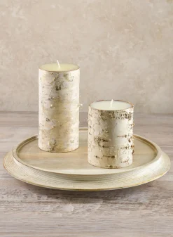3in Wide Birch Pillar Candle