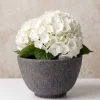 8.5in Wide Boheme Black Lava Ceramic Orchid Bowl Pot, Case of 4