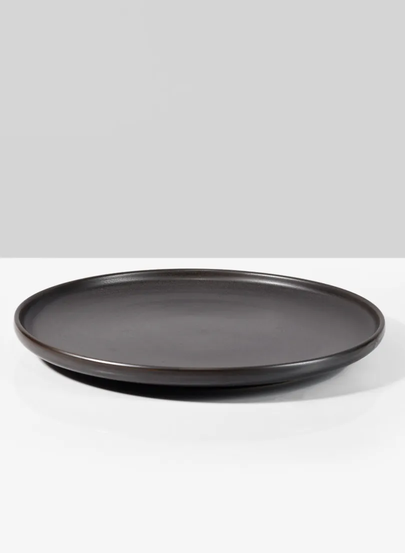 10.75in Wide Bronze Ceramic Plate