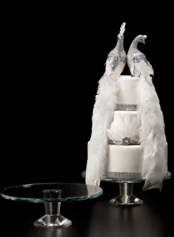 11.25in Wide Crystal Cake Stand