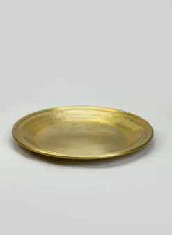 12in Wide Damascus "Brass Look" Aluminum Tray
