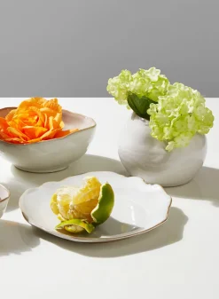 6in Wide Freeform Edge Ceramic Potter's Bowl