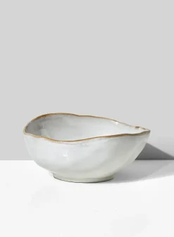 6in Wide Freeform Edge Ceramic Potter's Bowl