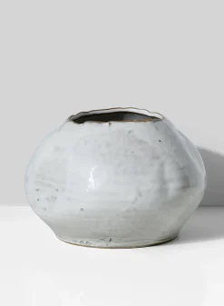 6.5in Wide Glazed Ceramic Potter's Bowl