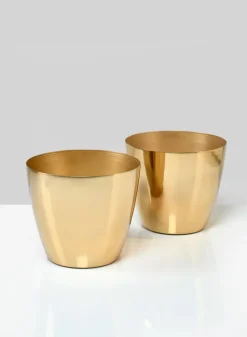 6.5in Wide Gold Elegance Cachepot
