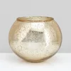 8in Wide Gold Glass Fish Bowl