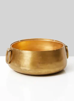 9in Wide Gold Iron Handi Bowl